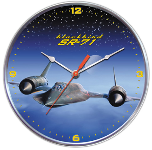 SR-71 Blackbird Collectible Wall Clock